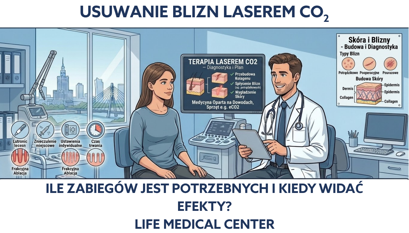 laser co2 na blizny usuwanie blizn WARSZAWA LIFE MEDICAL CENTER